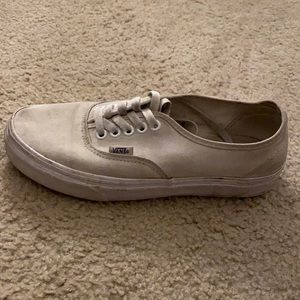 white vans left shoe only